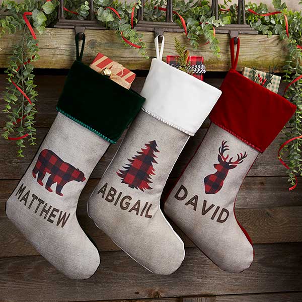 Buffalo Check Christmas Stockings