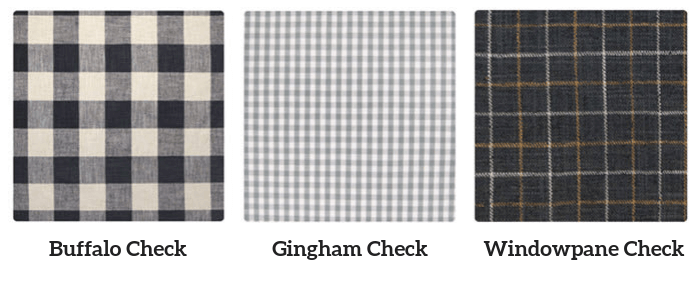 Check patterns - Buffalo vs Gingham vs Widowpane