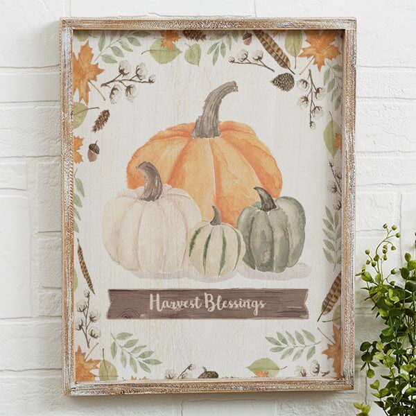 Harvest Blessings Autumn Wall Art