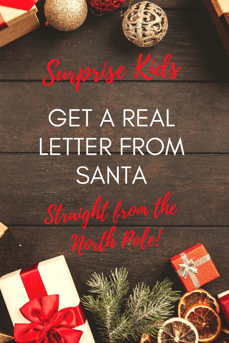 Get a real letter from Santa