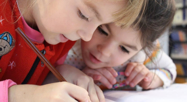 letter from santa with Kids writing a letter to Santa