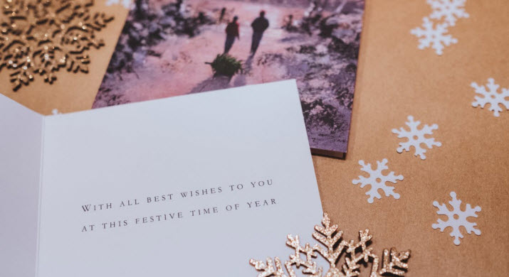 Modern Greeting Card Simple Holiday Card Christmas Card