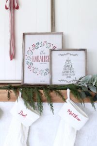 Modern Christmas Mantel Ideas - Harlow & Thistle