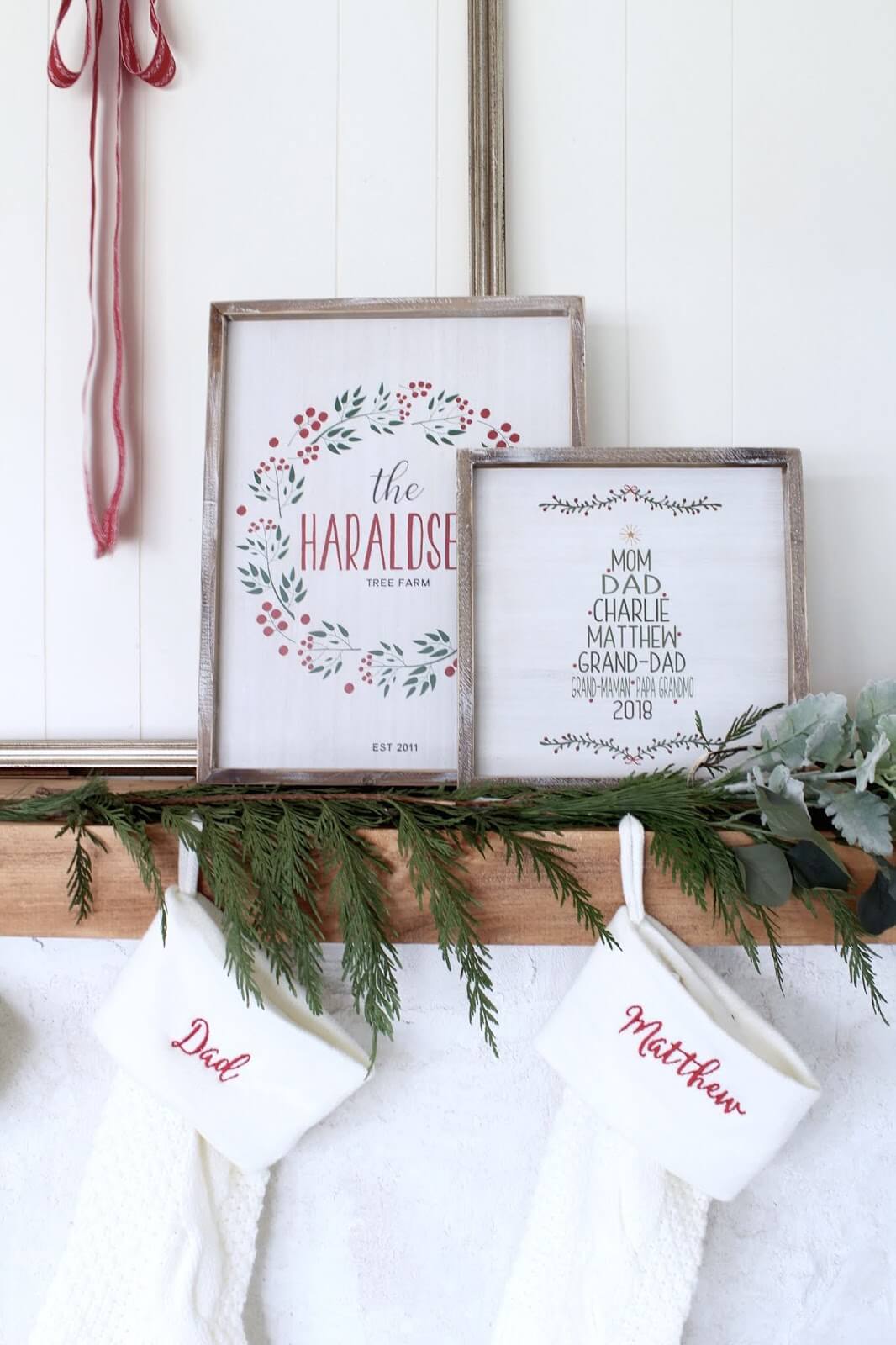 Modern Holiday Mantel Ideas - Harlow & Thistle