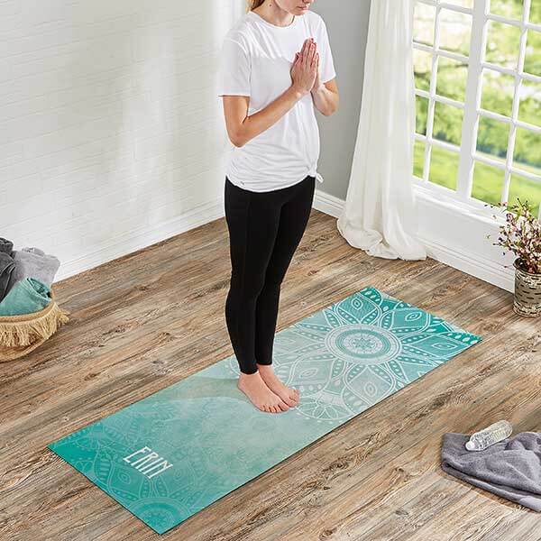 gifts for expecting moms with Mandala Personalized Yoga Mat