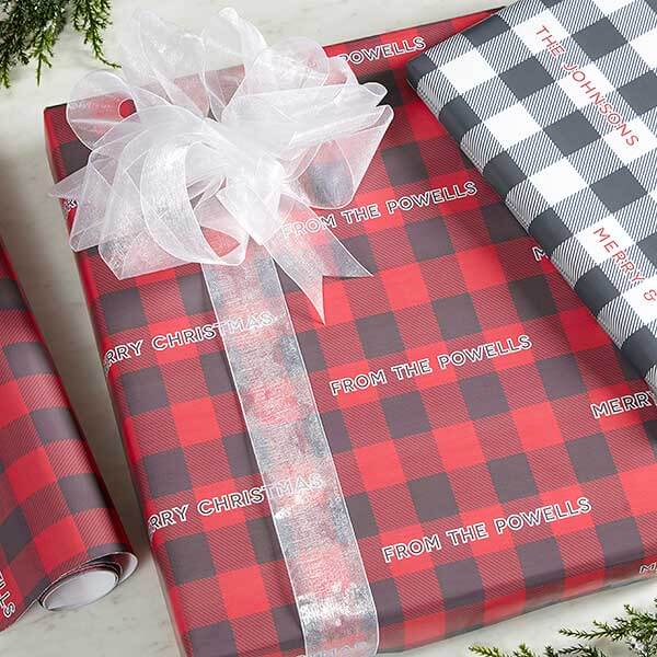 Plaid Wrapping Paper Ideas
