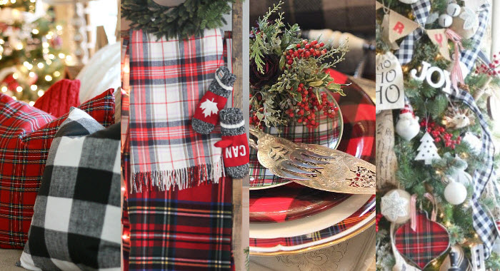 11 Ways to Add Buffalo Plaid Christmas Decorations - Marty's Musings