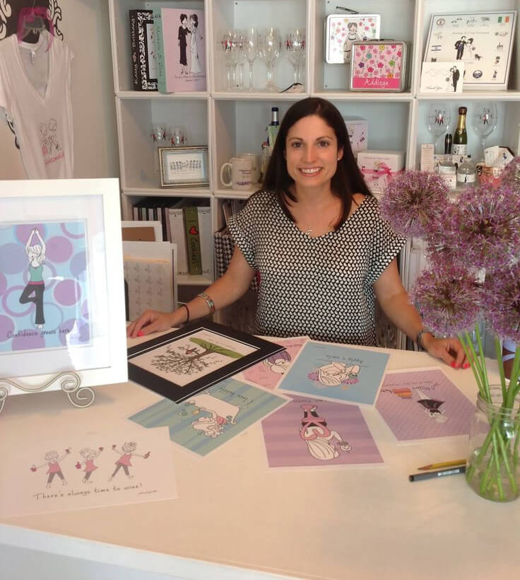 Joanna Alberti at work in her studio