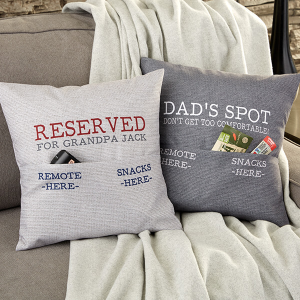 Personalized Pocket Pillow For Him