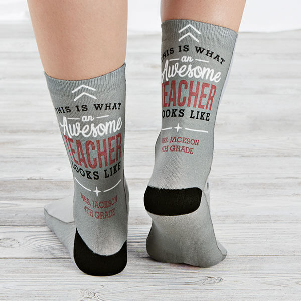 Awesome Teacher Custom Socks