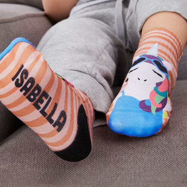 Custom Unicorn Toddler Socks