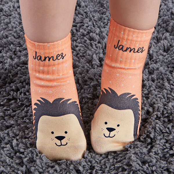 Hedgehog Custom Toddler Socks