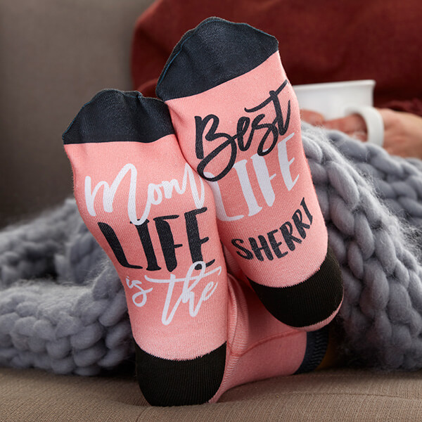 Mom Life Is The Best Life Custom Socks