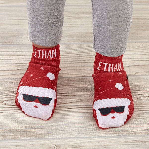 Santa Custom Toddler Socks