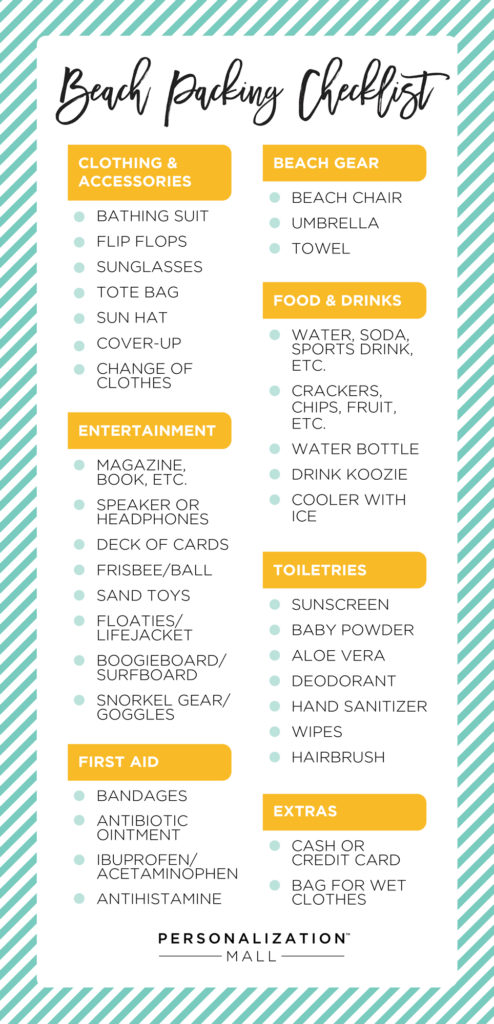 Beach Packing Checklist