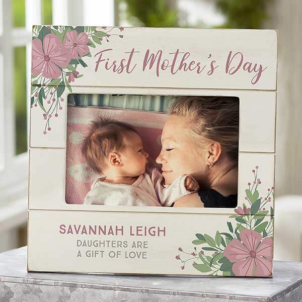 First Mother's Day Wooden Picture Frame