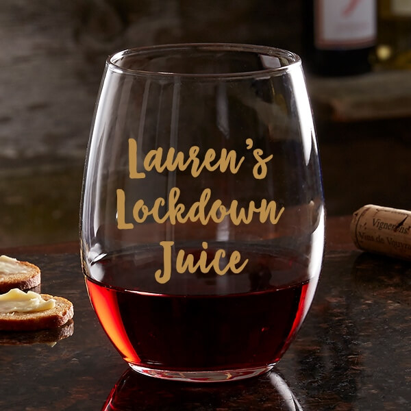Lockdown Juice Wine Glass