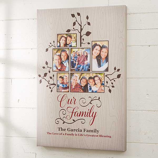 Photo Family Tree Canvas Prints