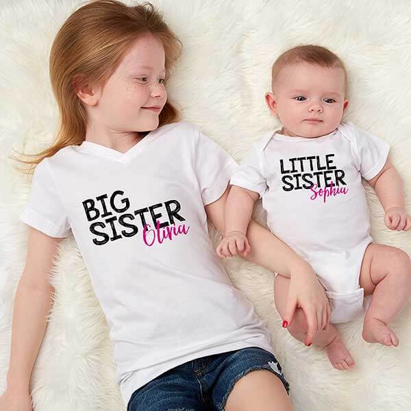 national siblings day activities with Big Sister, Little Sister Shirts