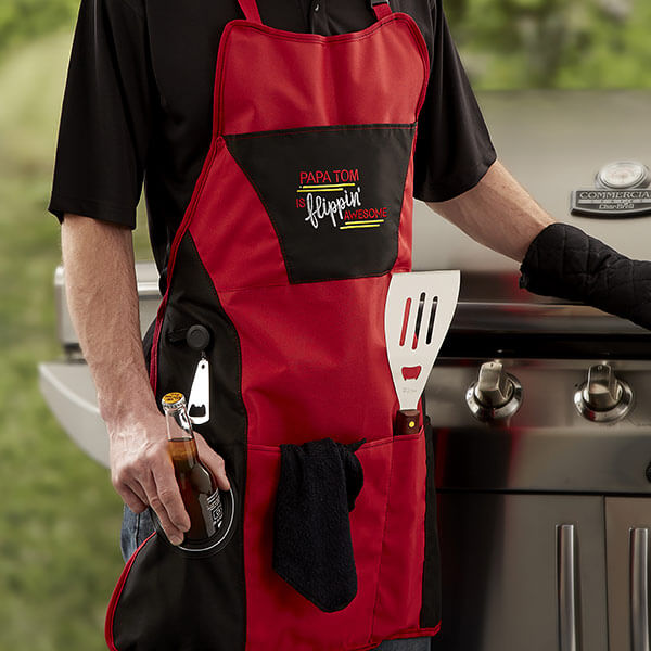 Embroidered Grilling Apron Set