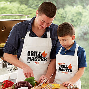 Father's Day Matching Daddy & Me Aprons
