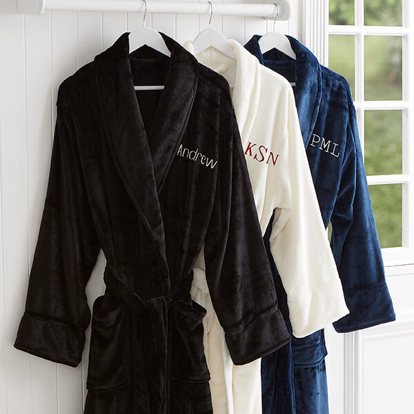 Luxury Embroidered Robe for Dad