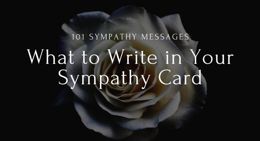 How To End A Sympathy Card Examples