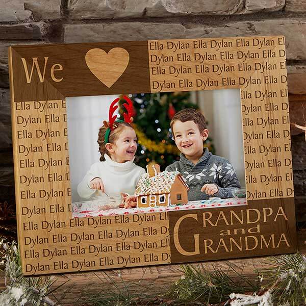Engraved Picture Frame for Grandparents