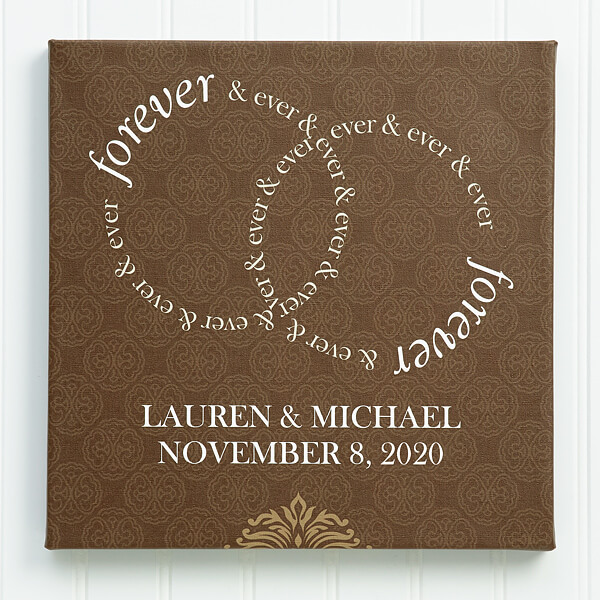 50th Anniversary Gift Ideas - Gold Canvas Print