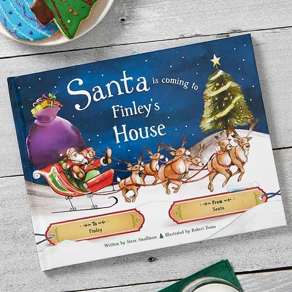 Santa is coming to my house Personalized Kids Book