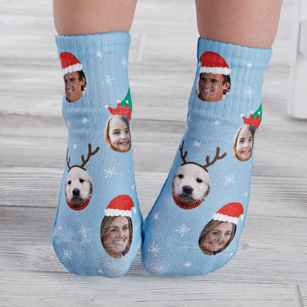 Holiday Photo Kids Christmas Socks