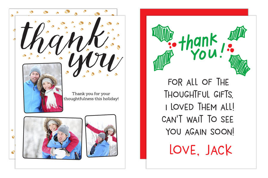 christmas card messages with Thank You Holiday Card Messages