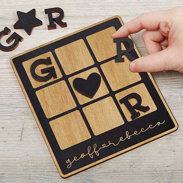 Custom-Romantic Tic-Tac-Toe Game