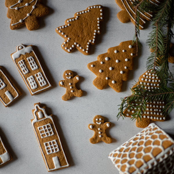 Baking Christmas cookies