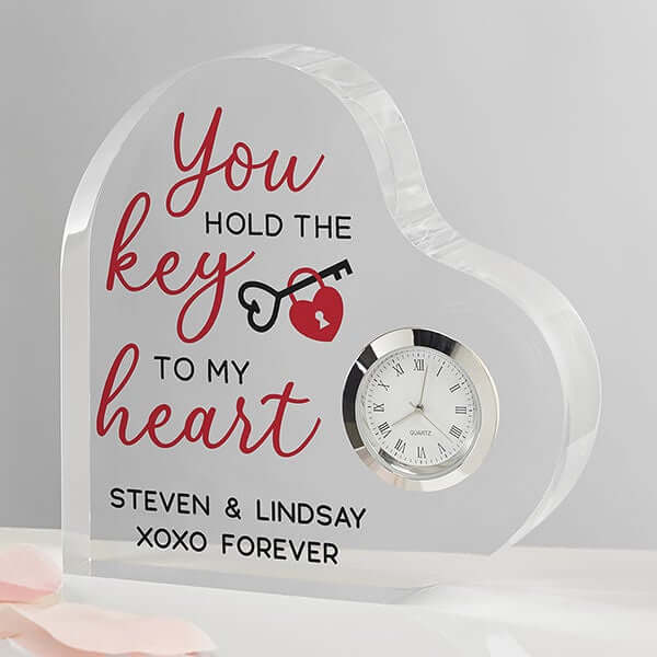 Heart Shaped Clock Gift
