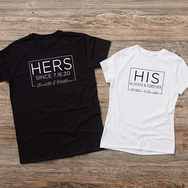 His & Hers Engagement Shirts