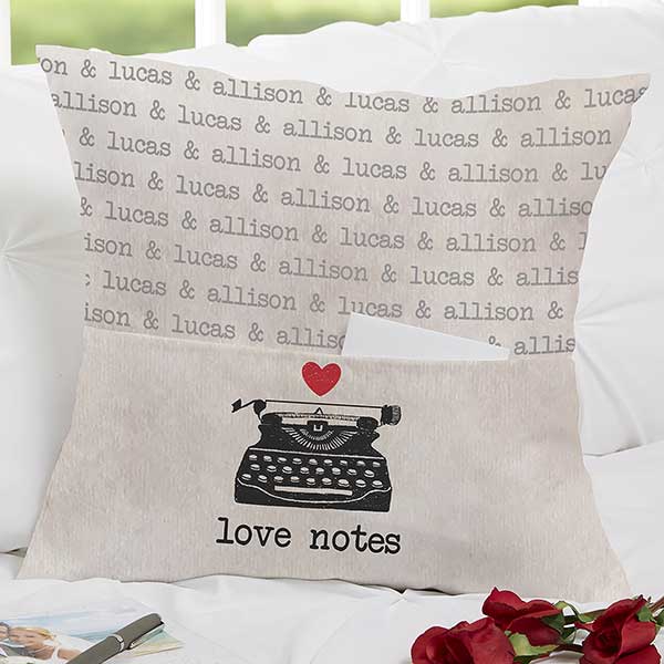 Love Letter Pocket Pillow