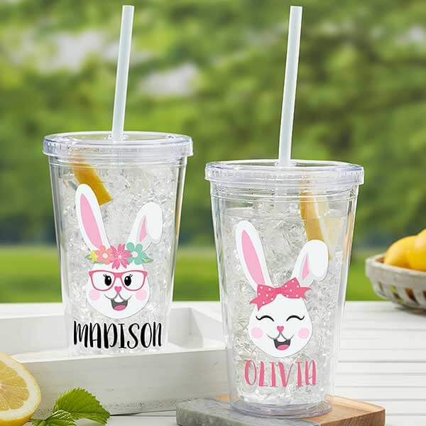easter basket ideas with bunny tumblers