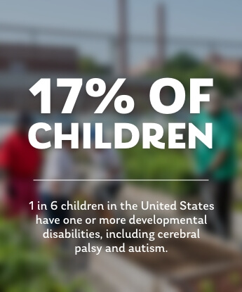 17% of kids have one or more developmental disabilities