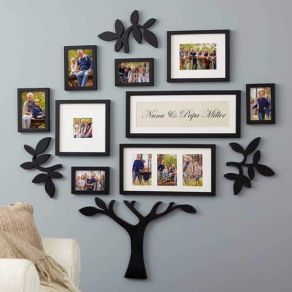 mother's day gifts for grandma with Photo Family Tree Gallery Wall For Grandma