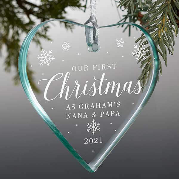 First Christmas as Grandparents Christmas Ornament