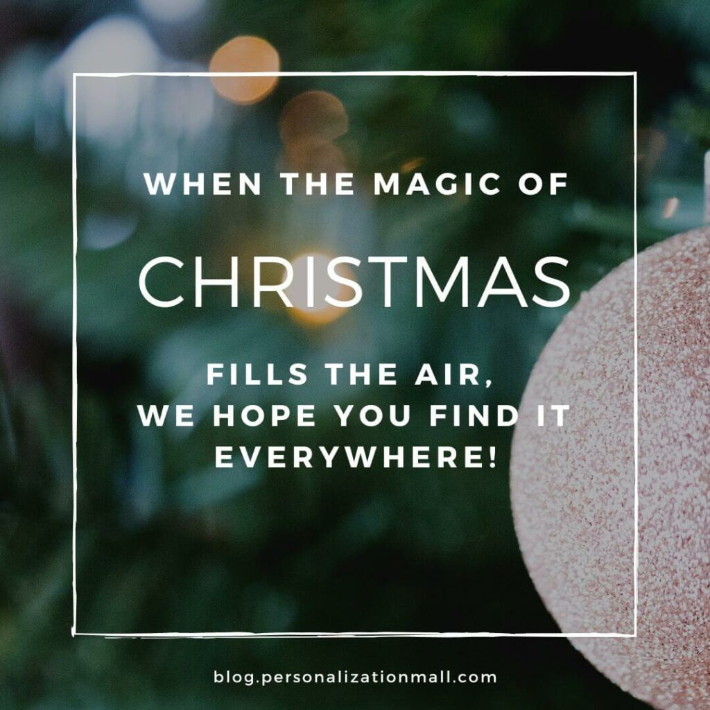 When the magic of Christmas fills the air, we hope you find it everywhere. Merry Christmas!