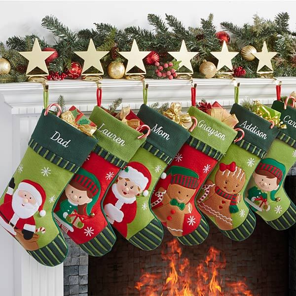 christmas stocking ideas with Christmas Family Characters Stockings