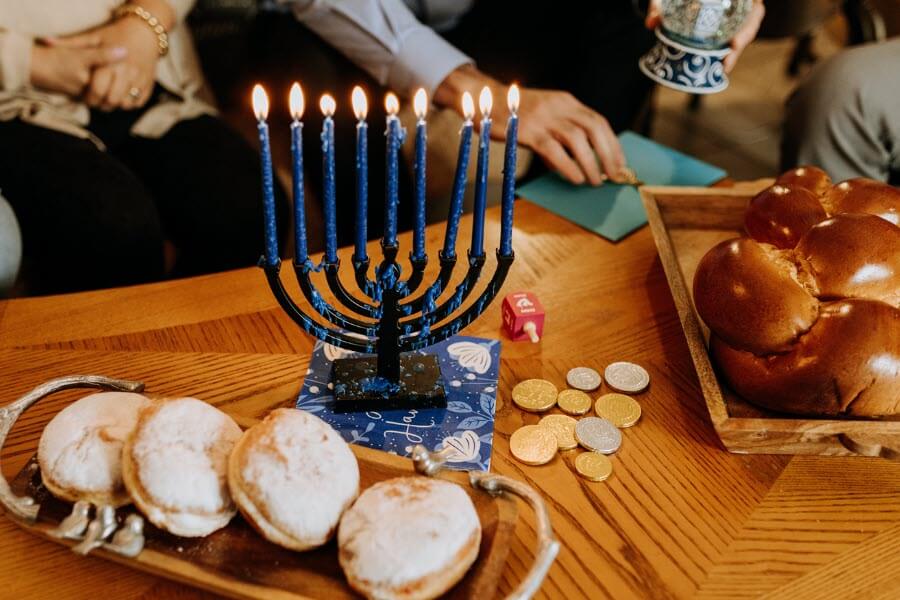 How to Celebrate Hanukkah - Sufganiyot & Menorah