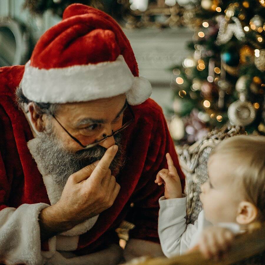 Christmas Traditions for Kids with Picture with Santa