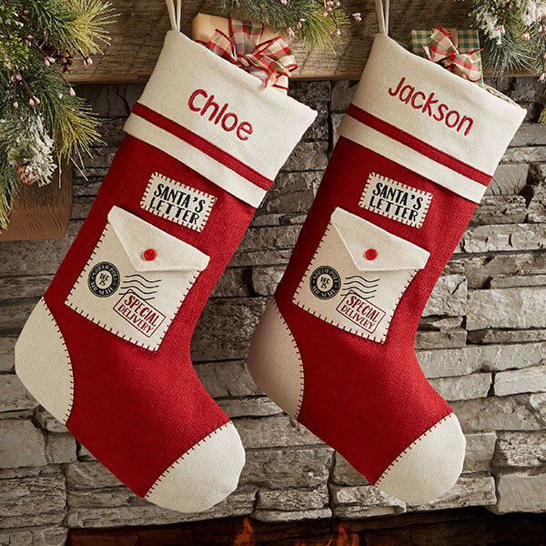 christmas stocking ideas with Santa's Letter Christmas Stockings