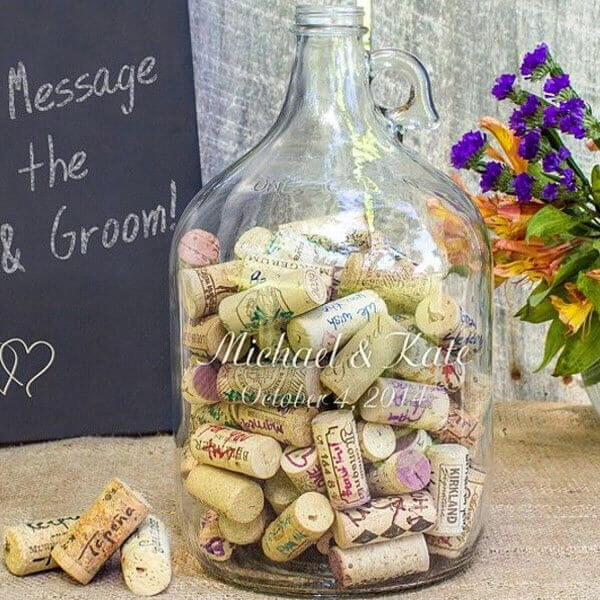 Wine Cork Wedding Ideas - Guestbook Alternatives