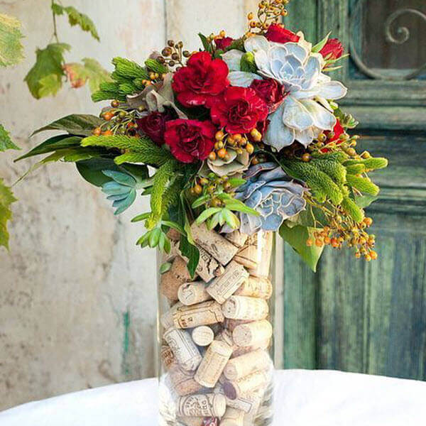 Wine Cork Wedding Ideas - Centerpieces