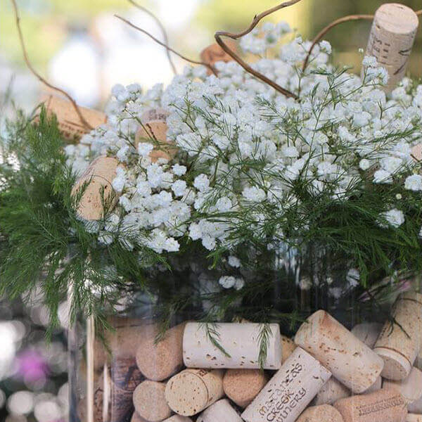 Wine Cork Wedding Ideas - Centerpieces