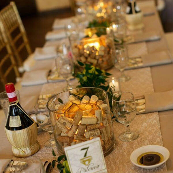 Wine Cork Wedding Ideas - Centerpieces